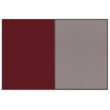 United Visual Products Enclosed Corkboard, 1 Door, 72"x48", 4" Fra UV3405-BLACK-COBACC